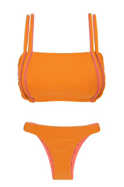 Product Front: Rio De Sol Two Piece Swimwear Duo Orange