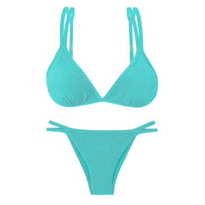 Product Front: Rio De Sol Two Piece Swimwear Set Malibu-Atol Tri-Duo Rio-Duo