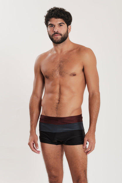 Model Front: Blueman Swim Trunks Sunga Army Crepusculo Vinho