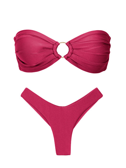 Product Front: Rio De Sol Two Piece Swimwear Set Shimmer-Desejo Mavi Nara