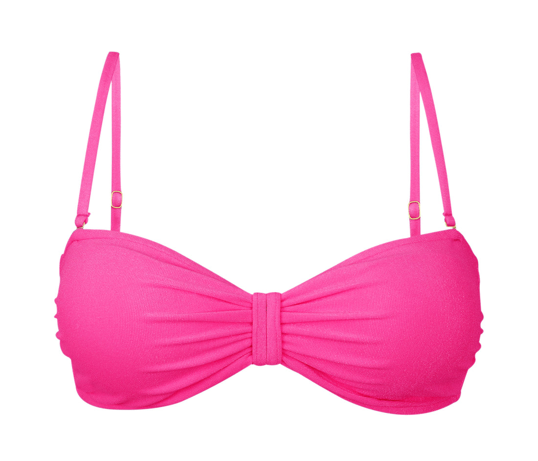 Product Front: Rio De Sol Bikini Tops Top Malibu-Rosa Bandeau-Duo