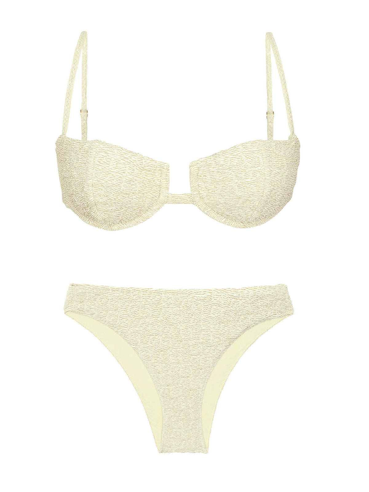 Product Front: Rio De Sol Two Piece Swimwear Set Brisa-Offwhite Juliette Essential