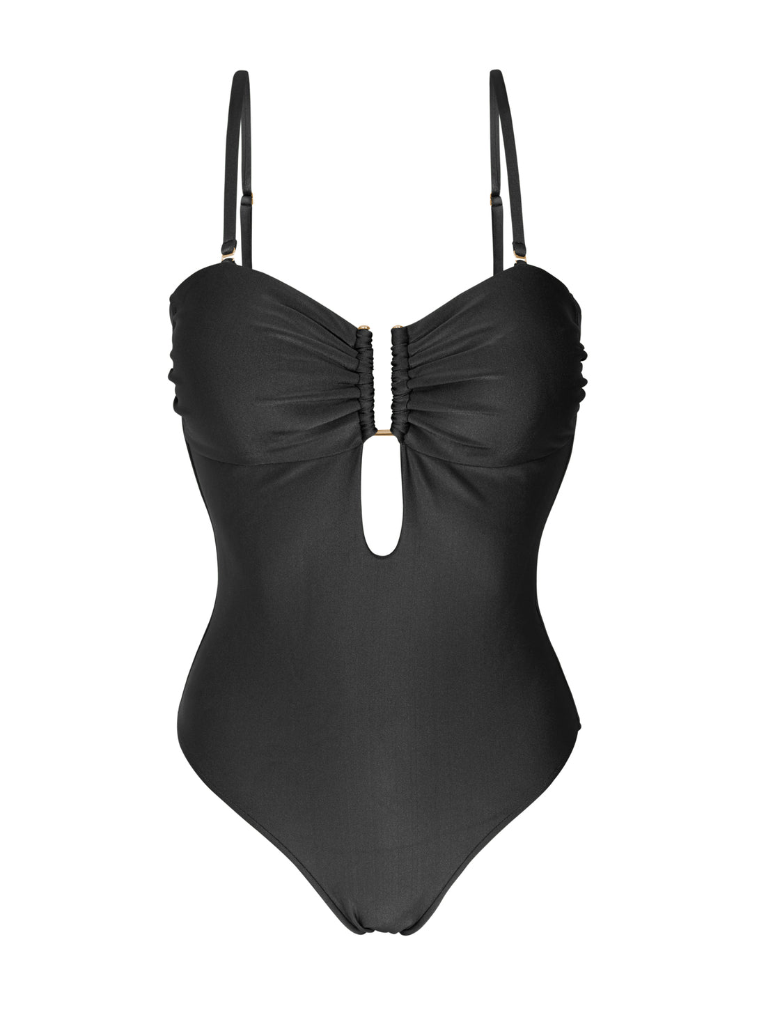 Product Front: Rio De Sol One Piece Swimsuits Shimmer-Black Sara-Op