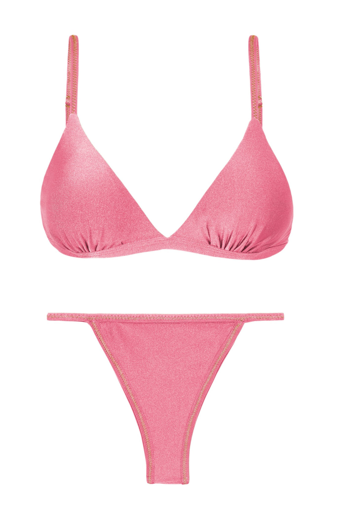 Product Front: Rio De Sol Two Piece Swimwear Set Shimmer-Confetti Tri-Fixo California