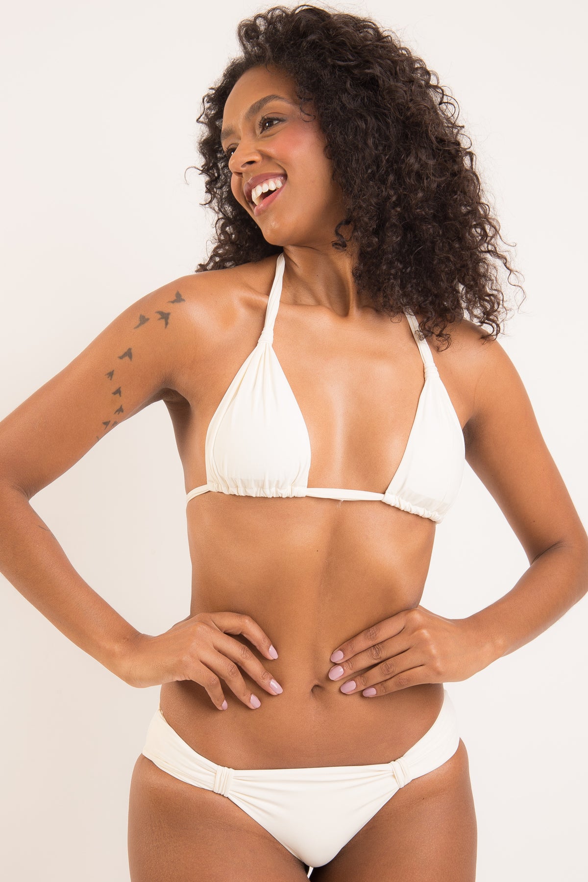 Image 12: Rio De Sol Bikini Bottoms Bottom Off-White Mel-Comfy