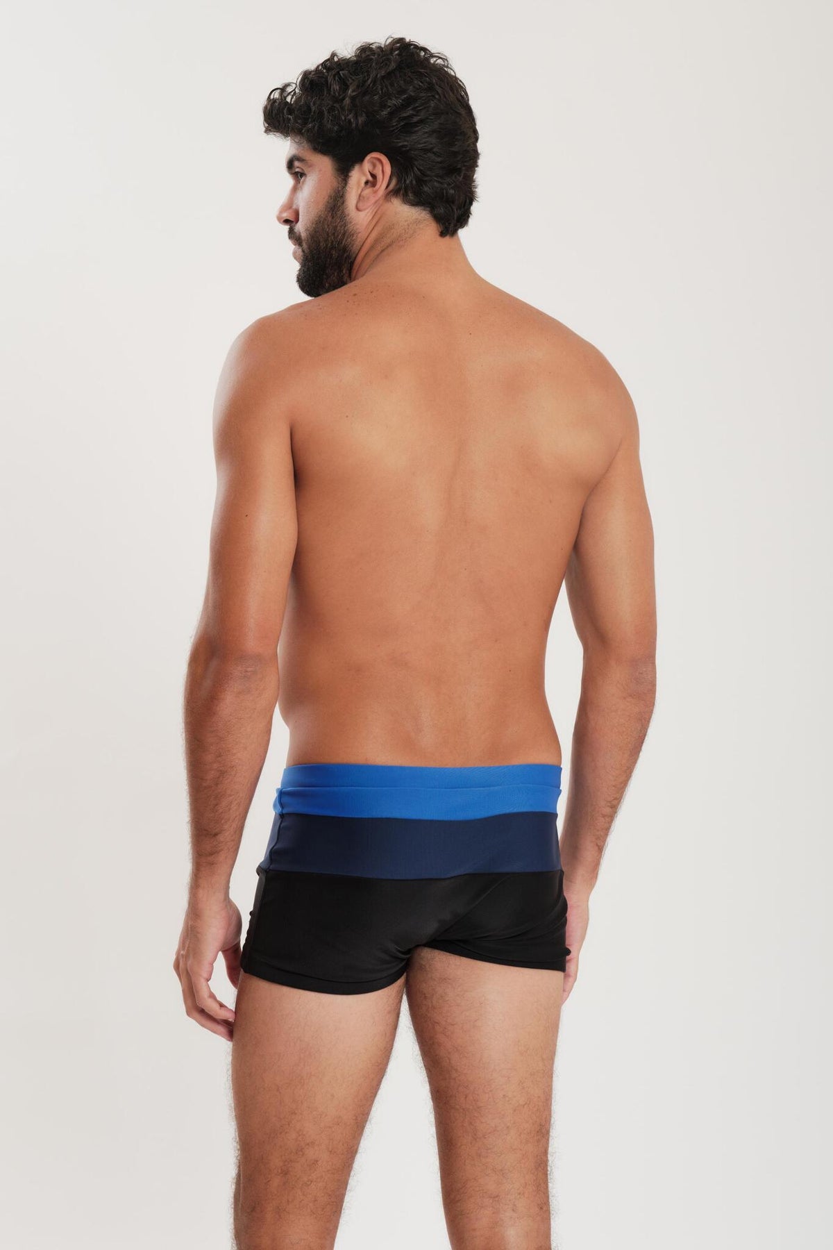 Model Back: Blueman Swim Trunks Sunga Army Crepusculo Azul Marinho