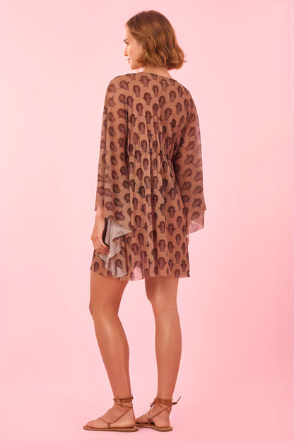 Model Back: Blueman Kaftans And Kimonos Makani Kaftan