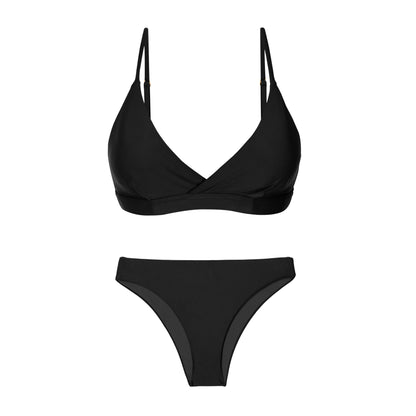 Product Front: Rio De Sol Two Piece Swimwear Set Touch-Black Paola Essential