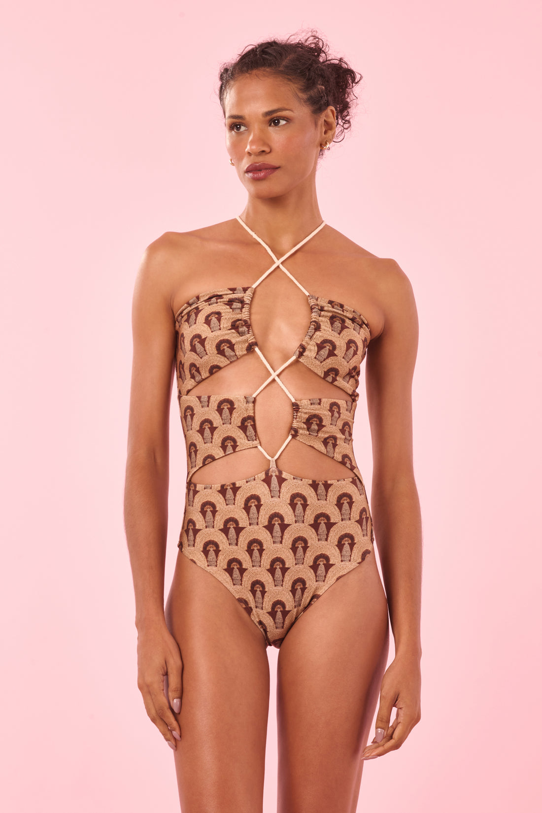 Model Front: Blueman One Piece Swimsuits Makani Paola Corda