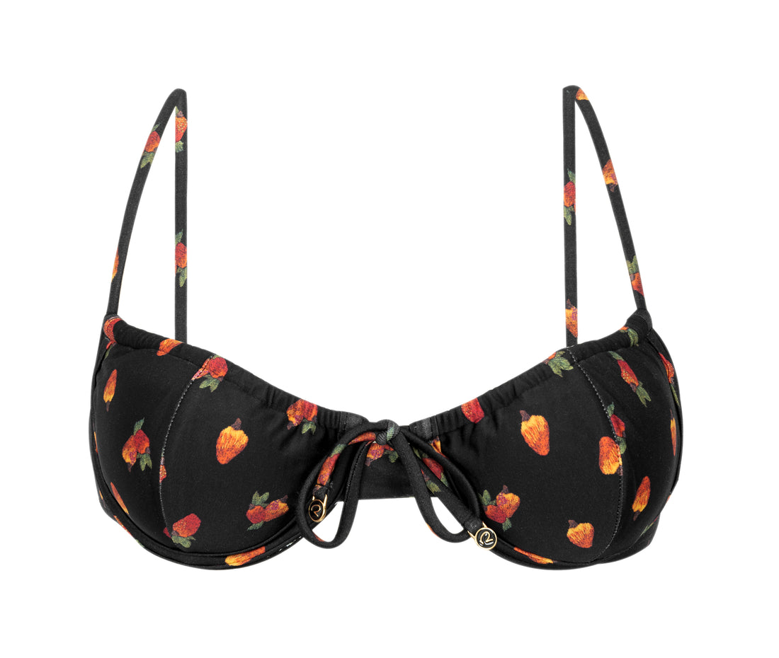Product Front: Rio De Sol Bikini Tops Top Cashew Balconet-Tie