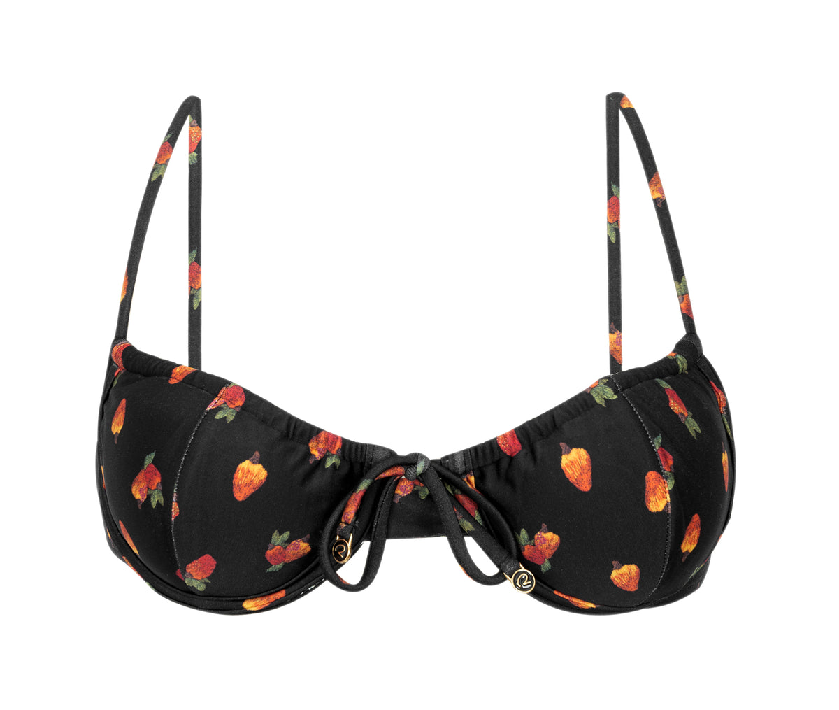 Product Front: Rio De Sol Bikini Tops Top Cashew Balconet-Tie