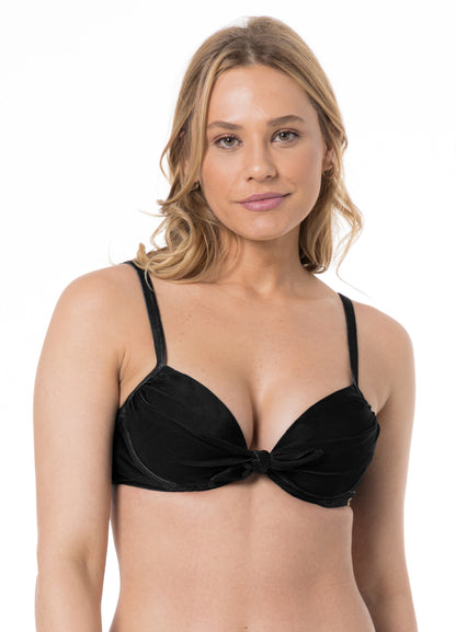 Gallery: Lua Morena Bikini Tops Top No Drapeada Media Liso Preto