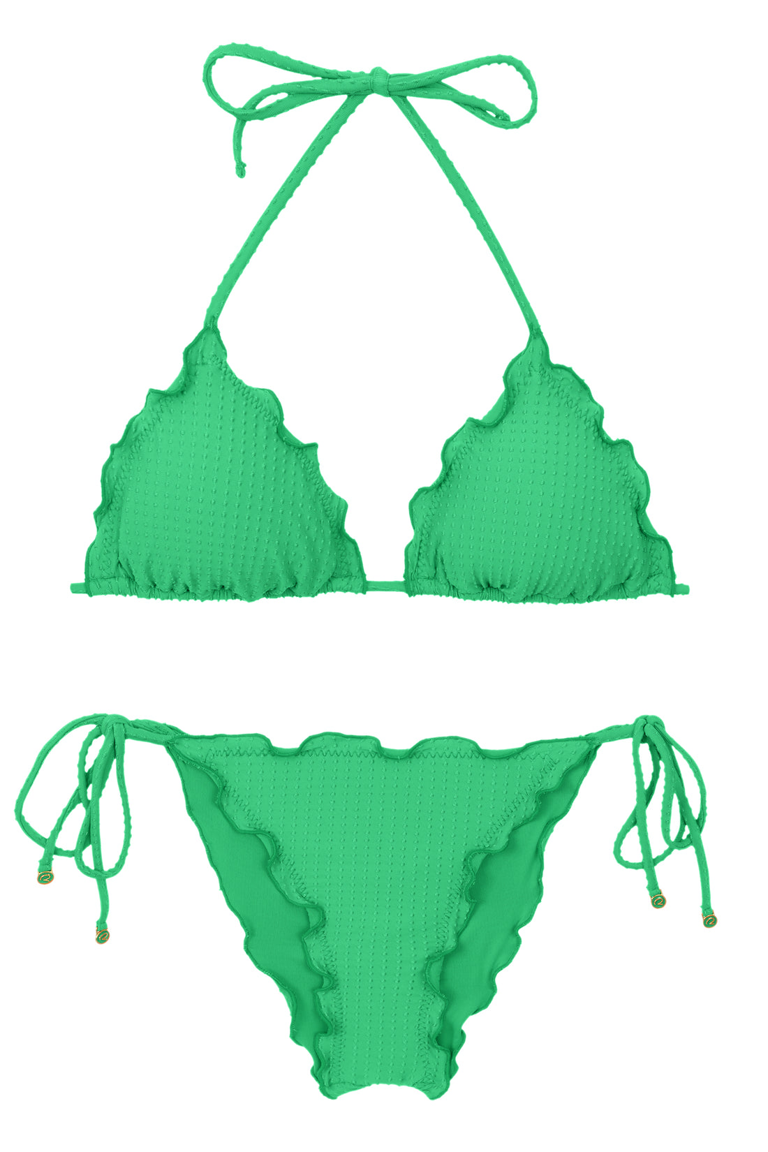 Product Front: Rio De Sol Two Piece Swimwear Set Dots-Tambourine Frufru