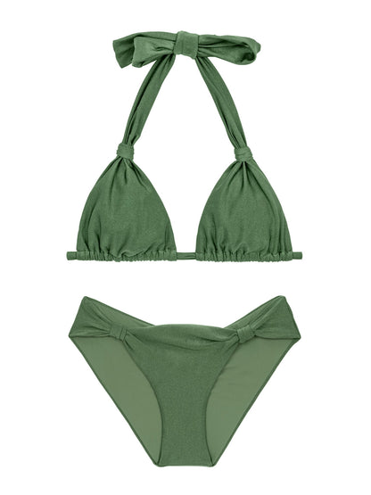 Product Front: Rio De Sol Two Piece Swimwear Set Croco Mel-Comfy