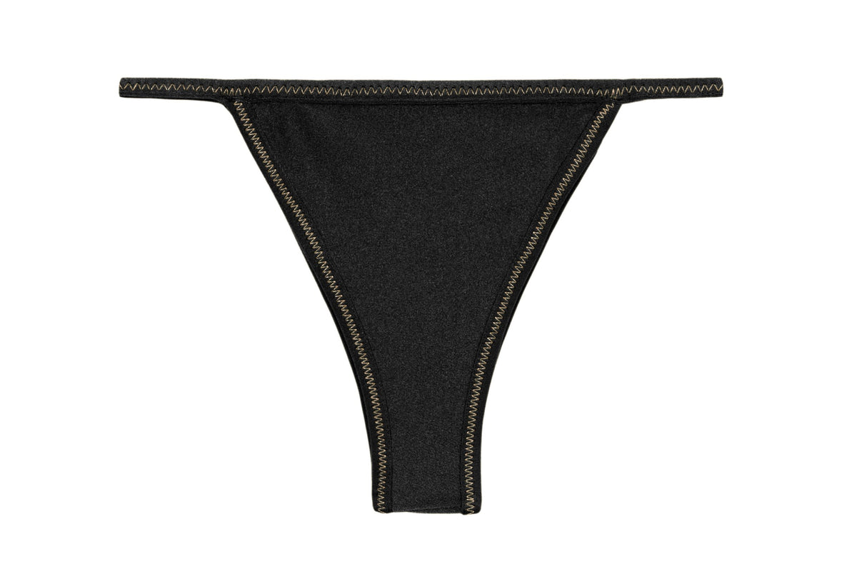 Product Front: Rio De Sol Bikini Bottoms Bottom Shimmer-Black California