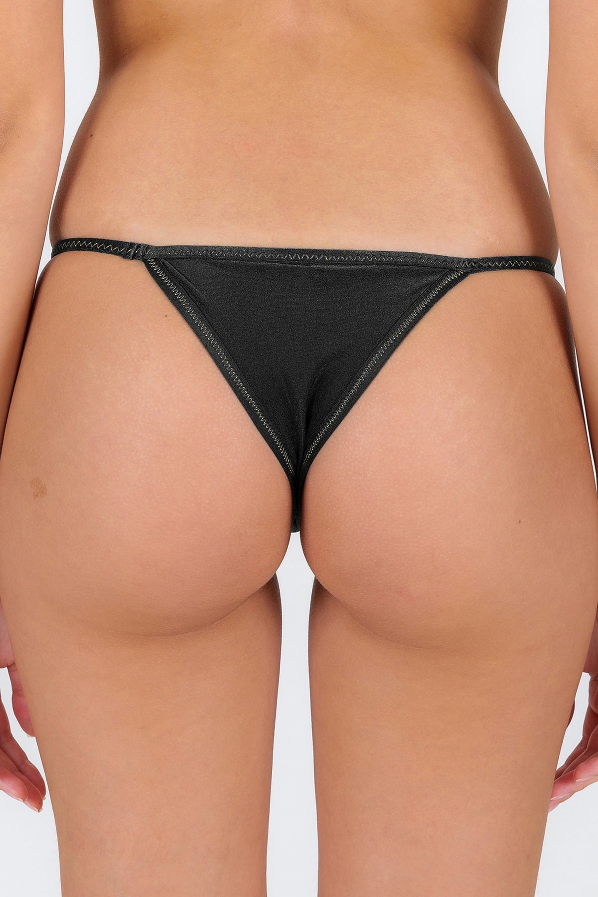 Image 06: Rio De Sol Bikini Bottoms Bottom Shimmer-Black California