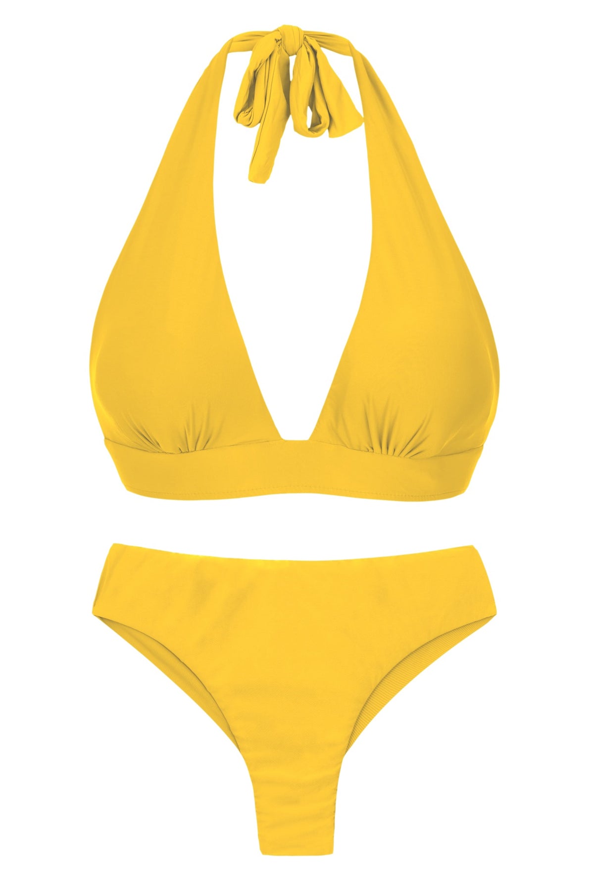 Product Front: Rio De Sol Two Piece Swimwear Set Sunflower Halter-Cos Ciao