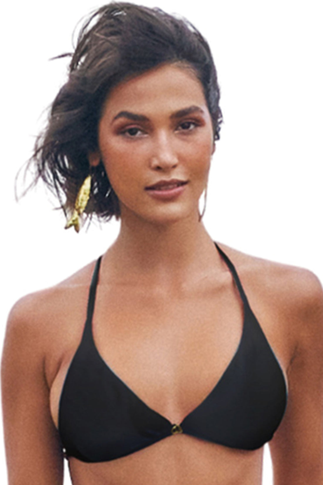 Gallery: Lua Morena Bikini Tops Top Triangulo Liso Preto