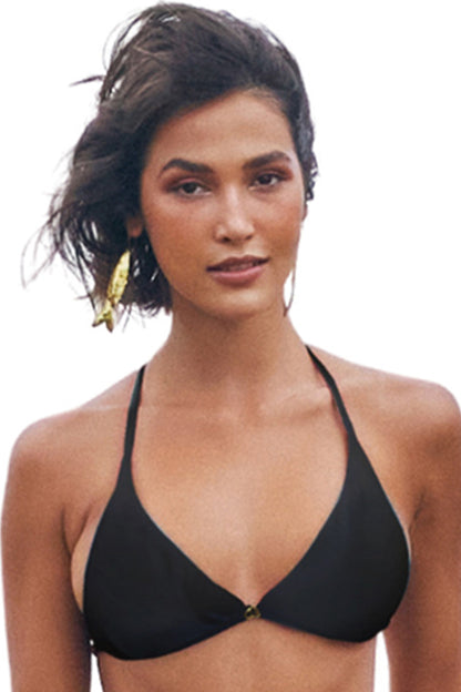 Gallery: Lua Morena Bikini Tops Top Triangulo Liso Preto