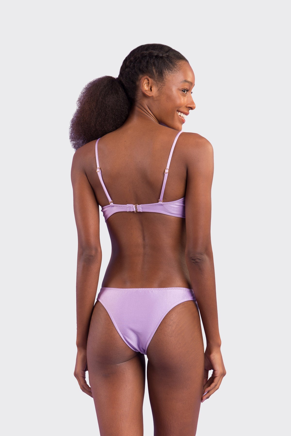 Model Back: Rio De Sol Top Top Shimmer-Harmonia Bandeau-Joy