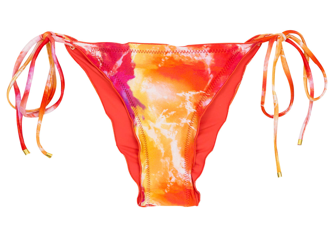 Product Front: Rio De Sol Bikini Bottoms Bottom Tiedye-Red Frufru