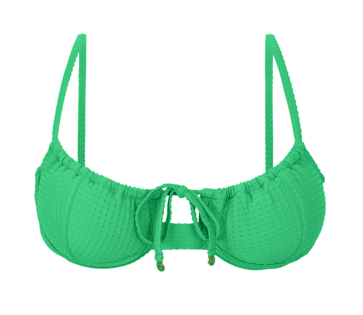 Product Front: Rio De Sol Bikini Tops Top Dots-Tambourine Balconet-Tie