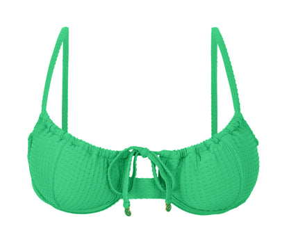 Product Front: Rio De Sol Bikini Tops Top Dots-Tambourine Balconet-Tie
