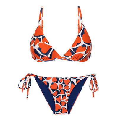 Product Front: Rio De Sol Two Piece Swimwear Set Amore-Red Tri-Fixo Ibiza-Comfy