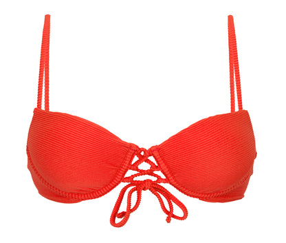 Product Front: Rio De Sol Bikini Tops Top Cotele-Tomate Balconet-Pushup