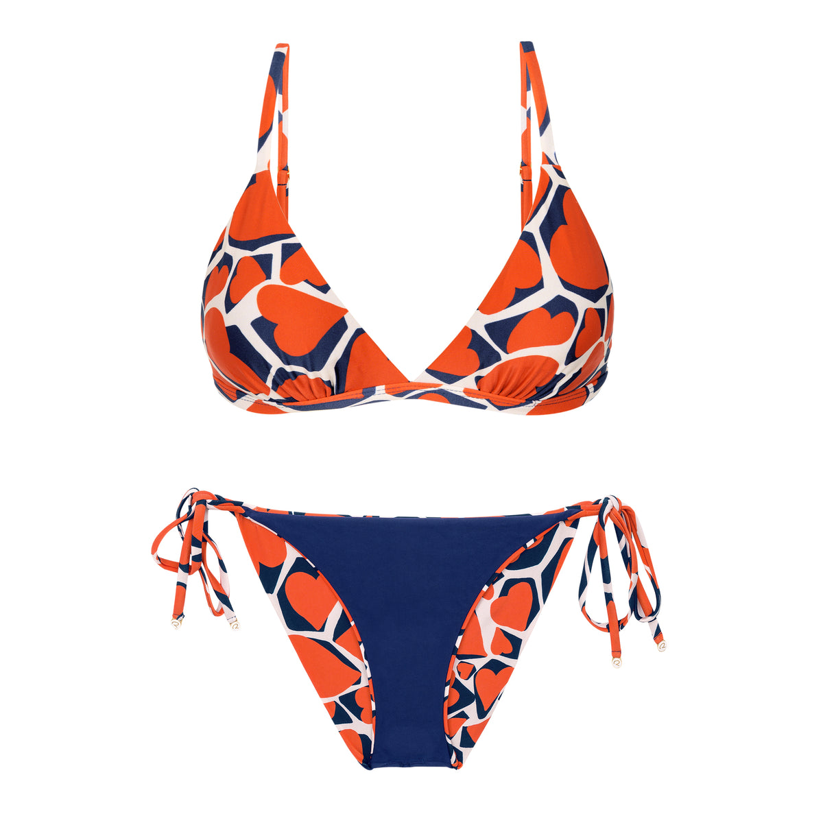 Product Back: Rio De Sol Two Piece Swimwear Set Amore-Red Tri-Fixo Ibiza-Comfy