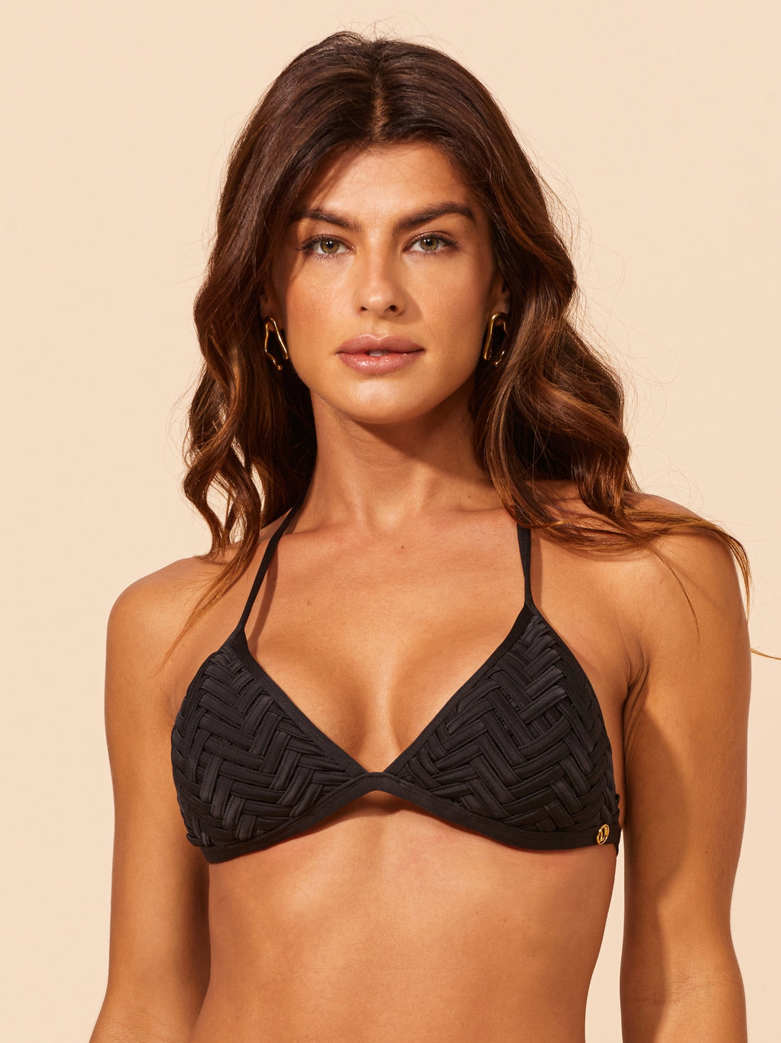 Gallery: Lua Morena Bikini Tops Top Black Triangulo-Macrame