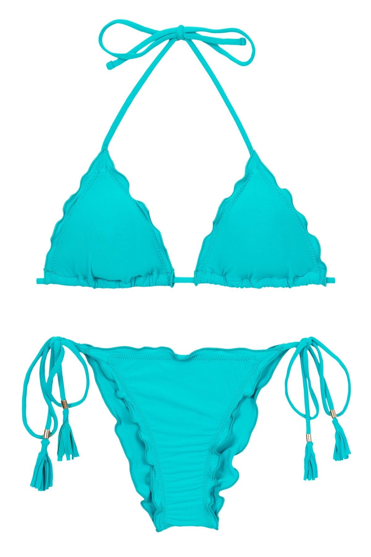 Product Front: Rio De Sol Two Piece Swimwear Set Jade Frufru