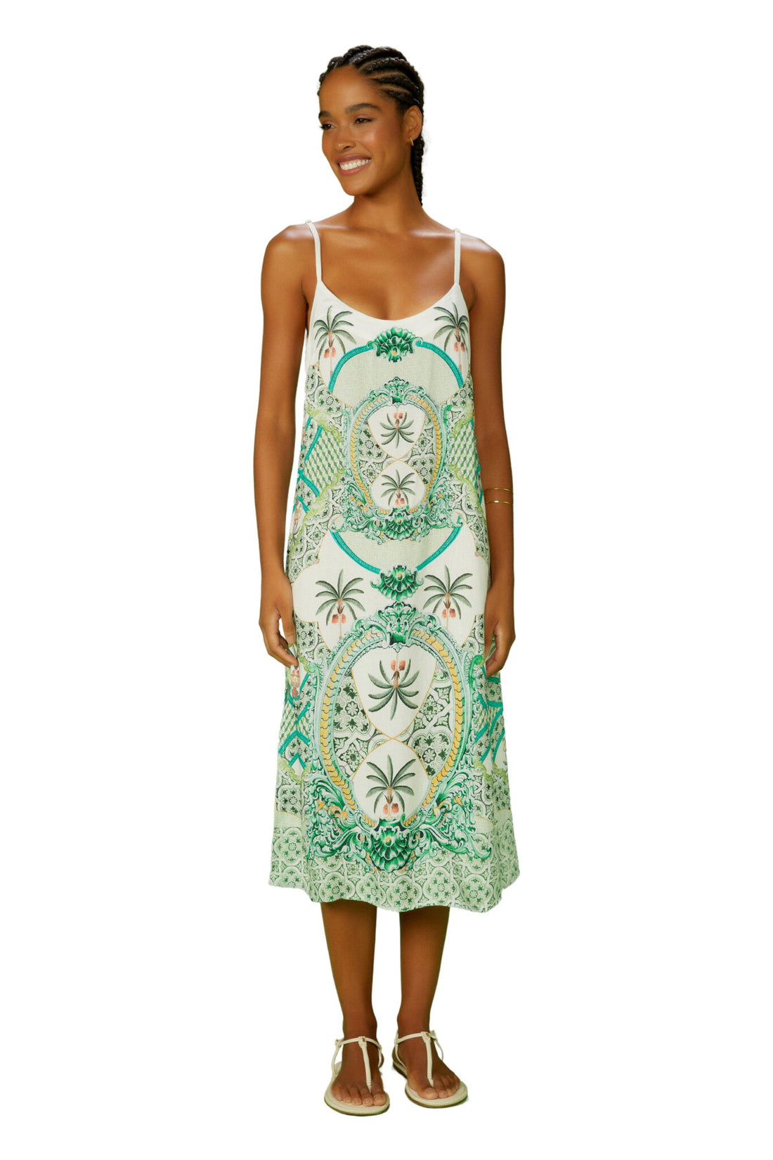 Model Front: Blueman Skirts Vestido Mikaela Azulejaria