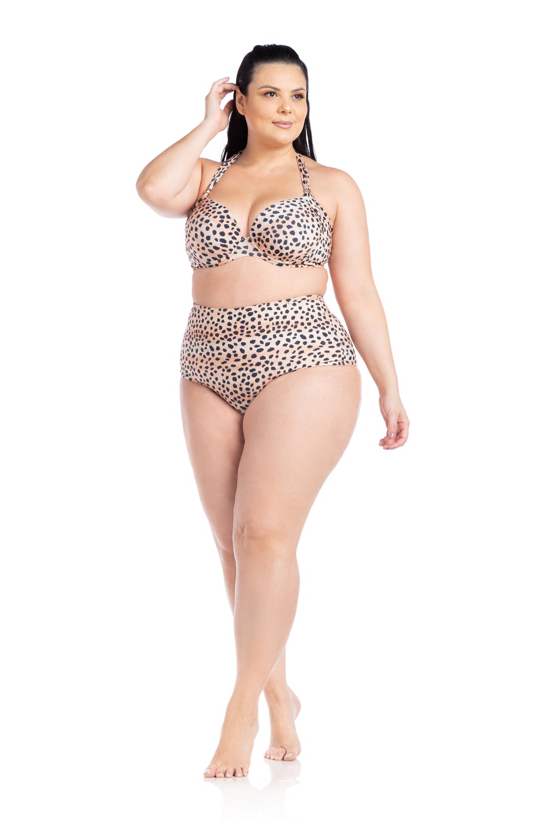 Model Front: La Playa Two Piece Swimwear Hot Guepardo