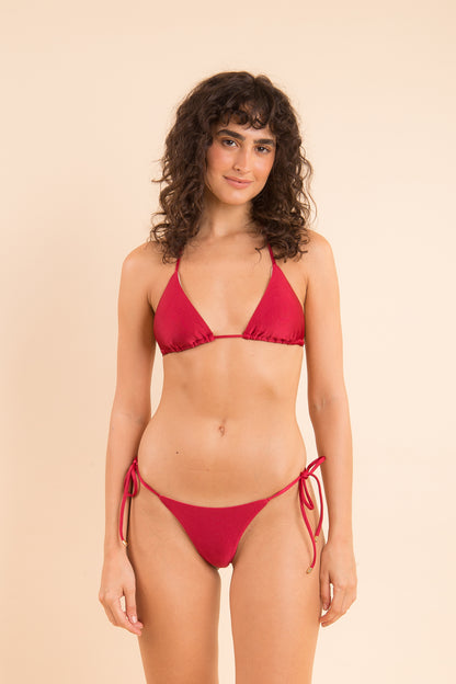 Image 10: Rio De Sol Two Piece Swimwear Set Shimmer-Divino Tri-Inv Cheeky-Tie