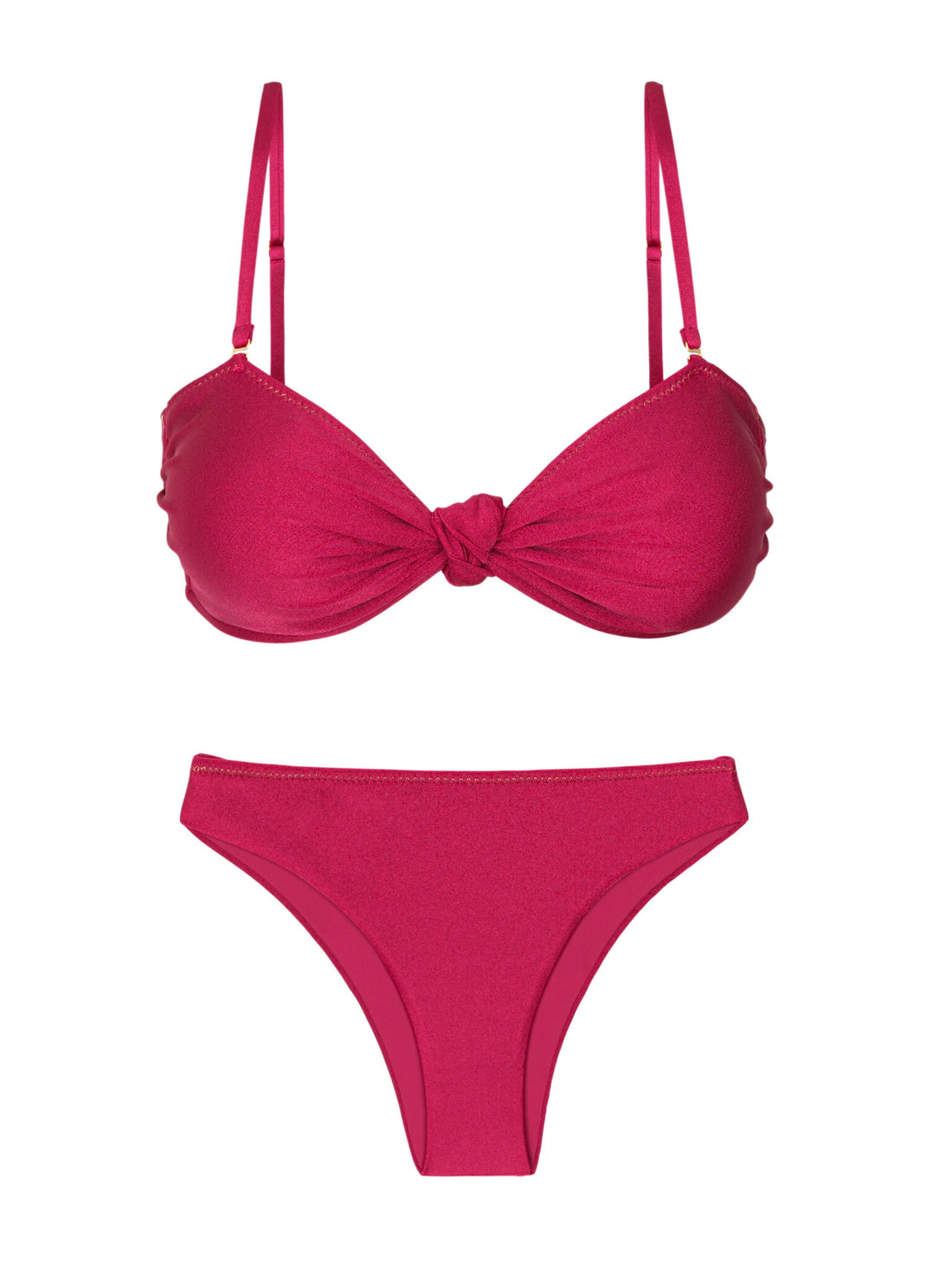 Product Front: Rio De Sol Two Piece Swimwear Set Shimmer-Desejo Bandeau-Joy Essential