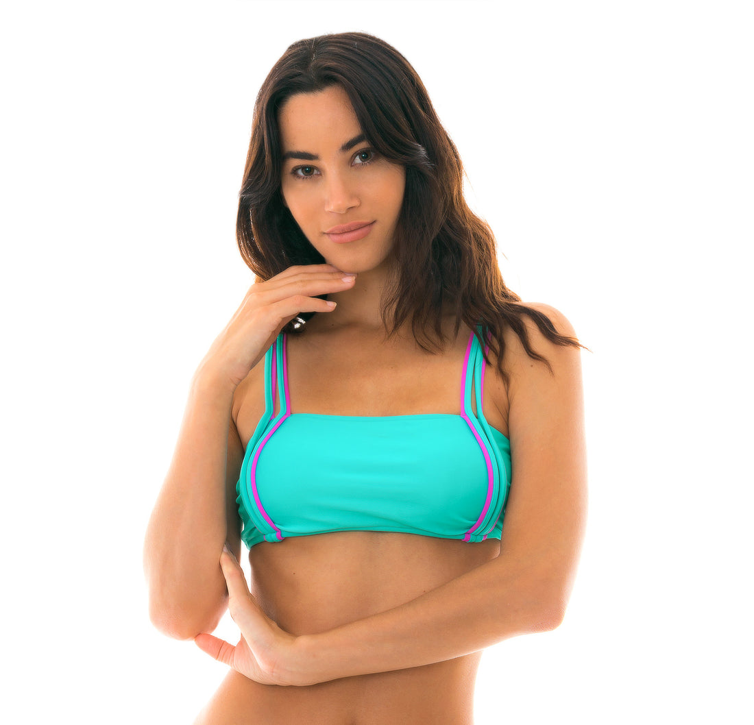 Gallery: Rio De Sol Bikini Tops Top Duo Pink Blue