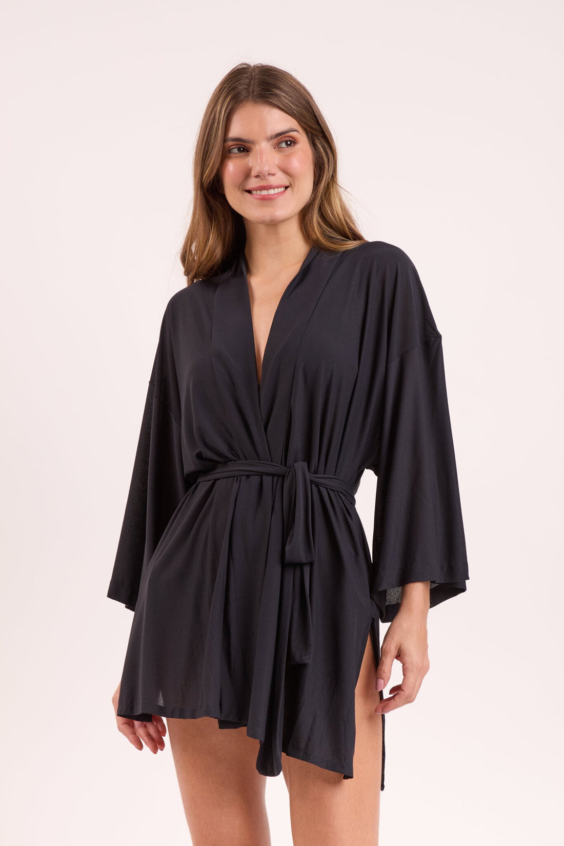 Gallery: Rio De Sol Kaftans And Kimonos Black Kimono