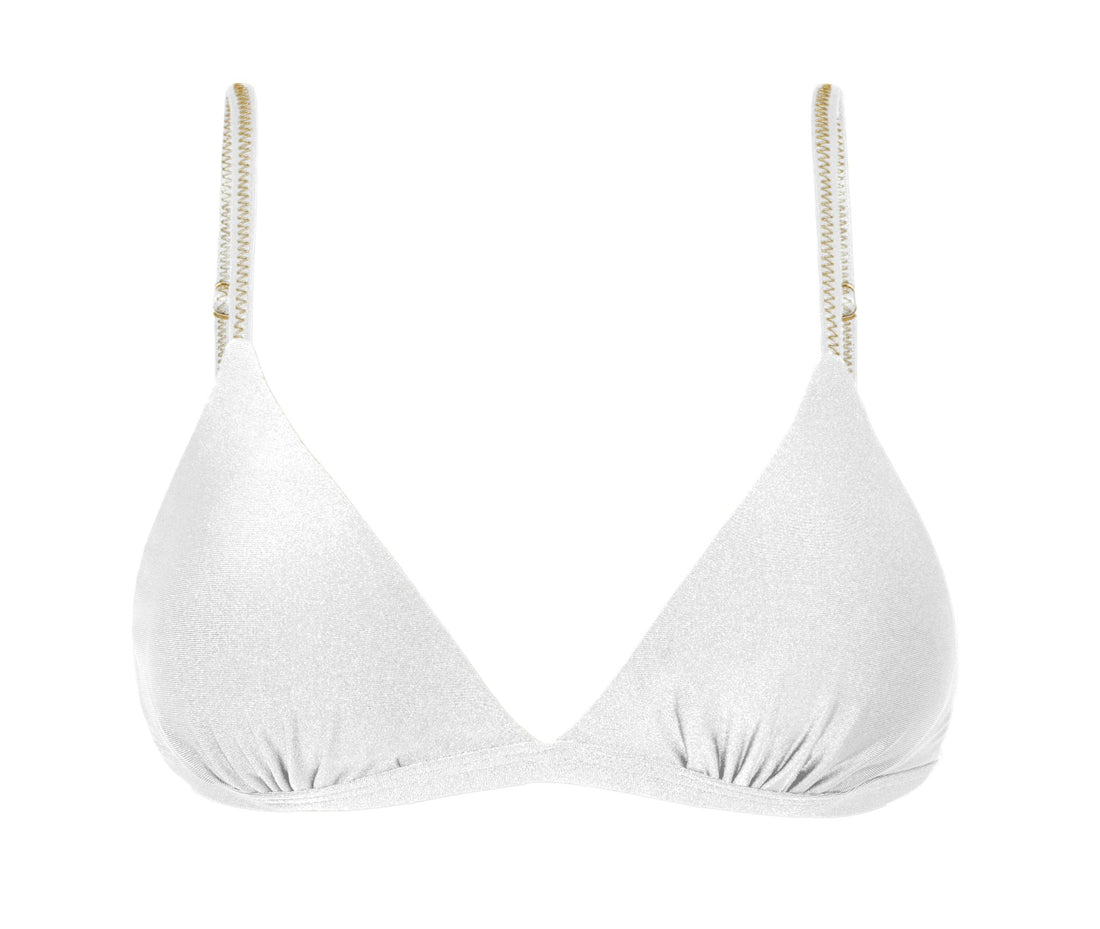 Product Front: Rio De Sol Bikini Tops Top Shimmer-White Tri-Fixo