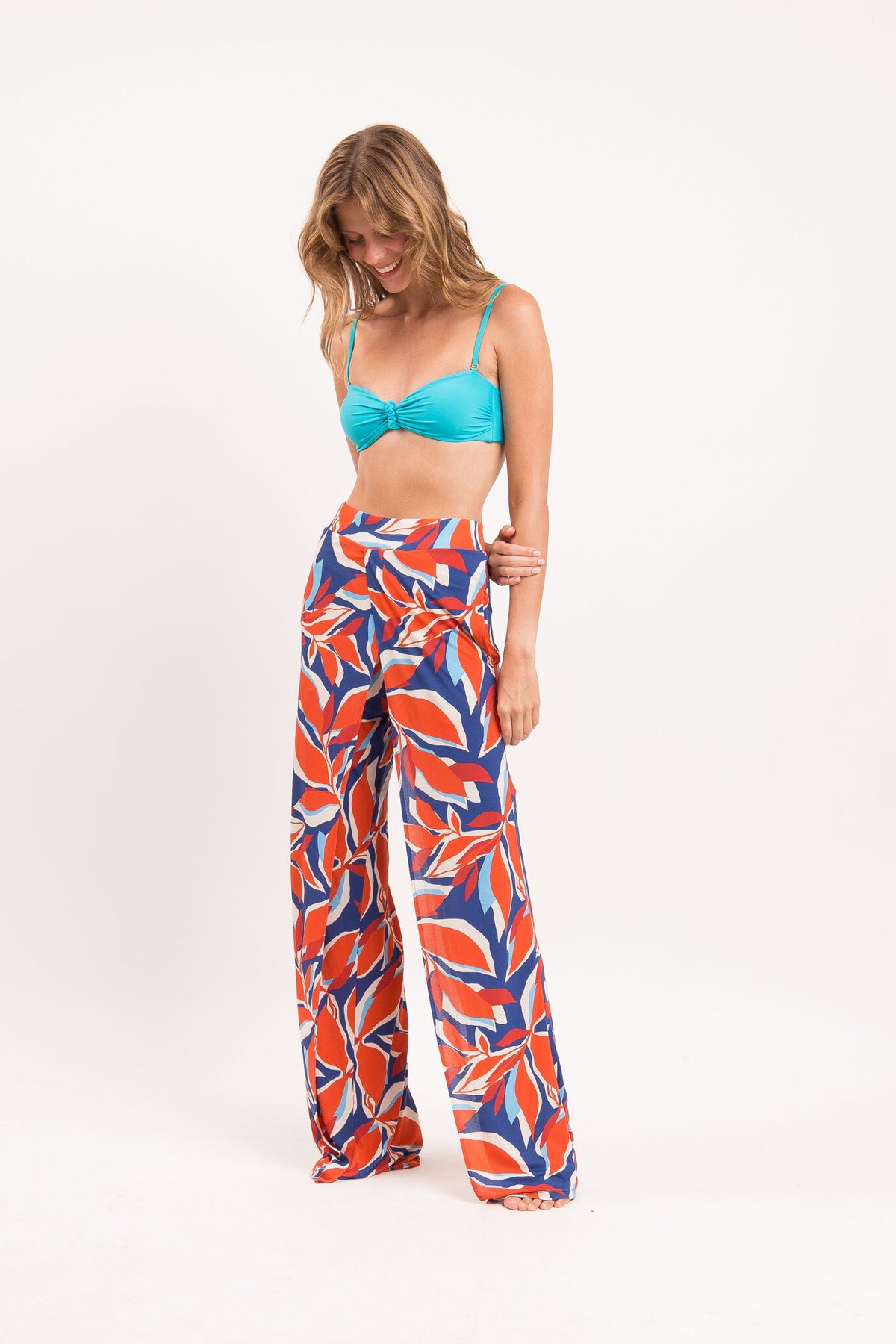 Image 04: Rio De Sol Pants Leaves Wide Pants