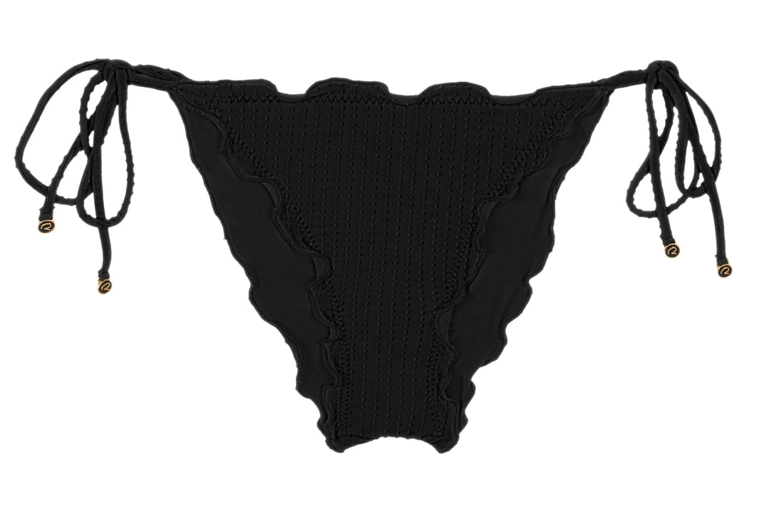 Product Front: Rio De Sol Bikini Bottoms Bottom Dots-Black Frufru