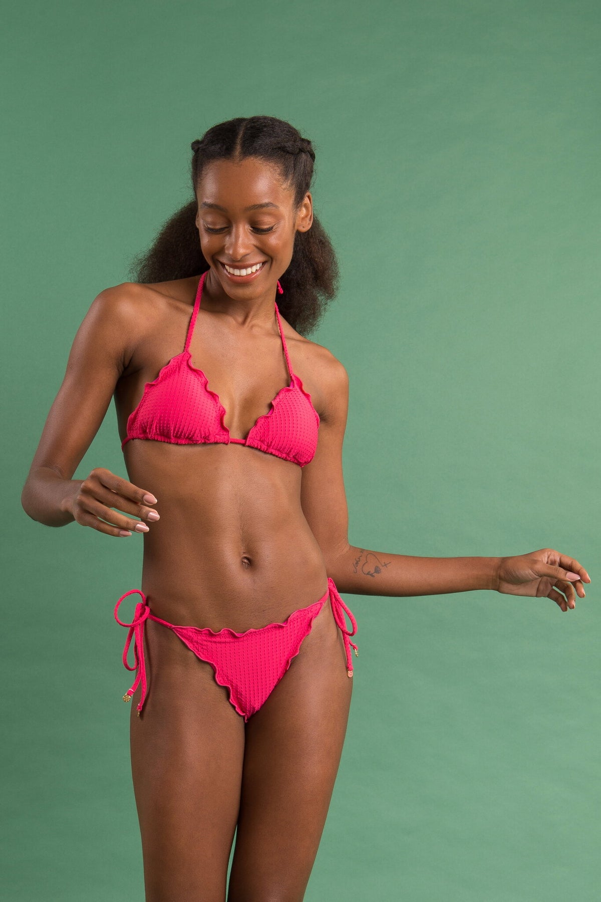 Image 13: Rio De Sol Bikini Bottoms Bottom Dots-Virtual-Pink Frufru-Comfy