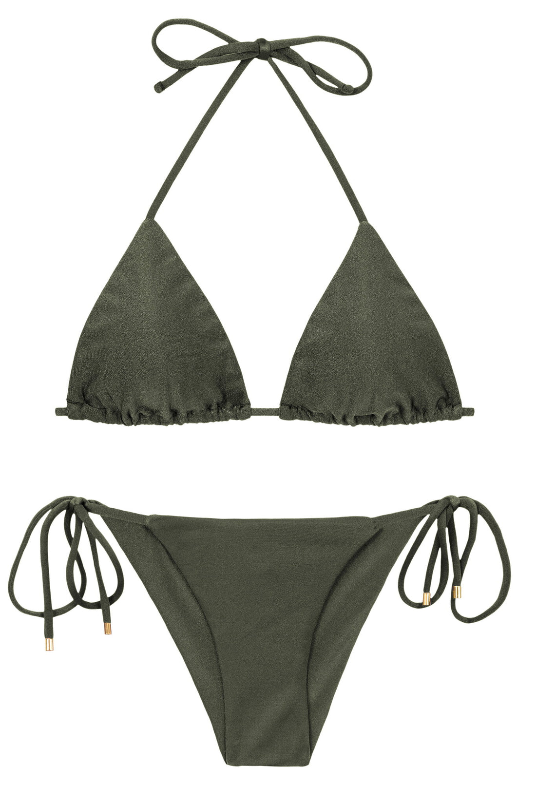Product Front: Rio De Sol Two Piece Swimwear Set Croco Tri-Inv Cheeky-Tie
