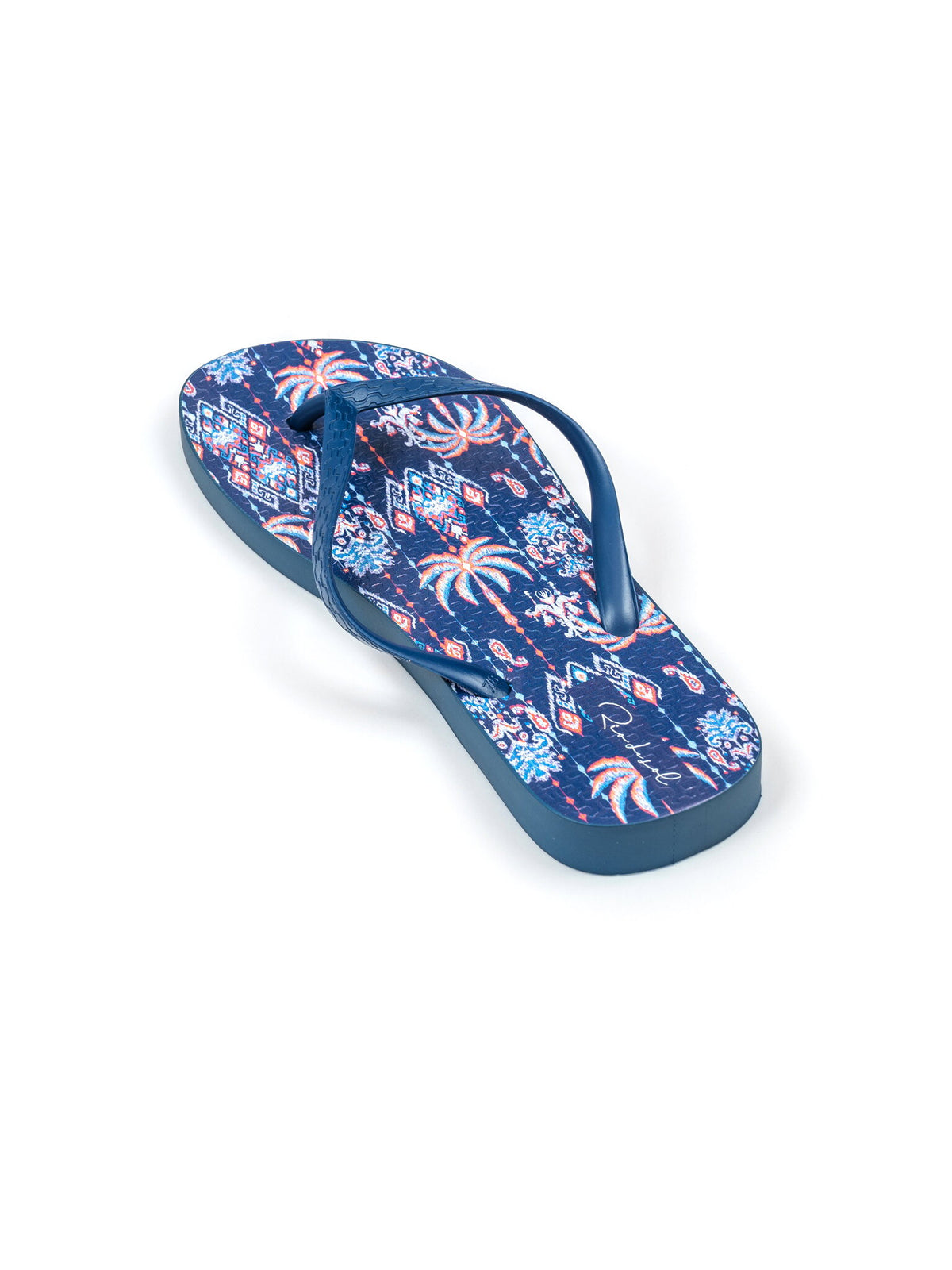 Image 05: Rio De Sol Flip-Flops Ikat-Blue Slim