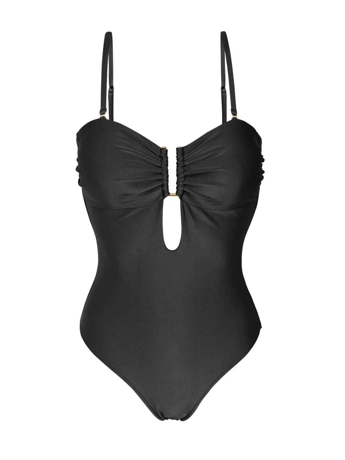 Product Front: Rio De Sol One Piece Swimsuits Shimmer-Black Sara-Op