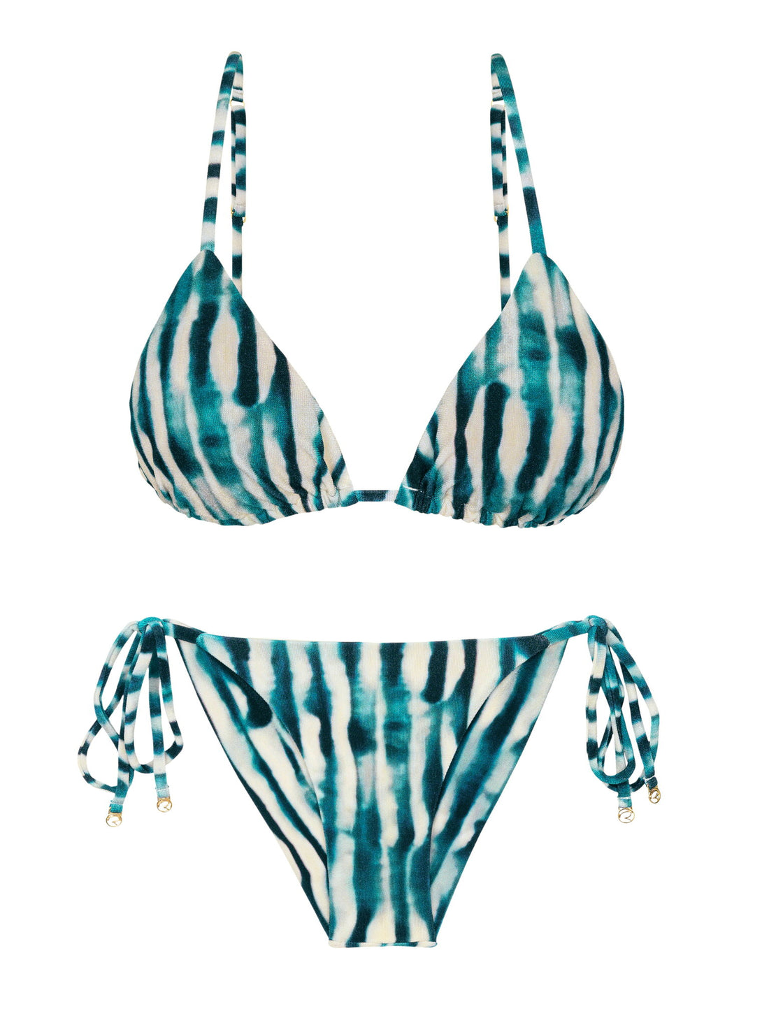 Product Front: Rio De Sol Two Piece Swimwear Set Azule Lia Cheeky-Tie