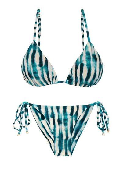 Product Front: Rio De Sol Two Piece Swimwear Set Azule Lia Cheeky-Tie
