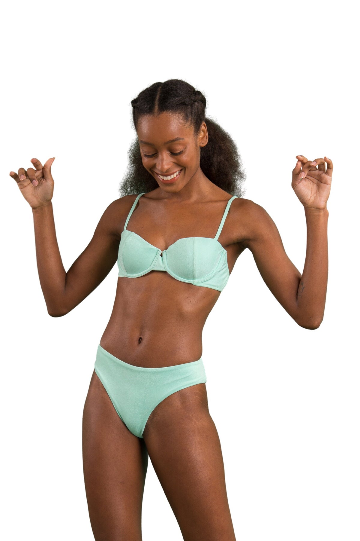 Model Front: Rio De Sol Bikini Tops Top Malibu-Menta Balconet