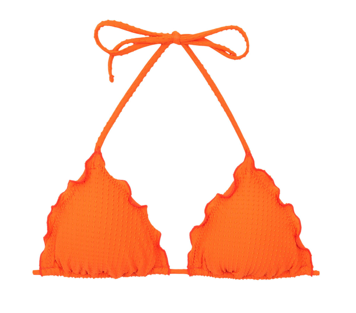 Product Front: Rio De Sol Bikini Tops Top Dots-Orange Frufru