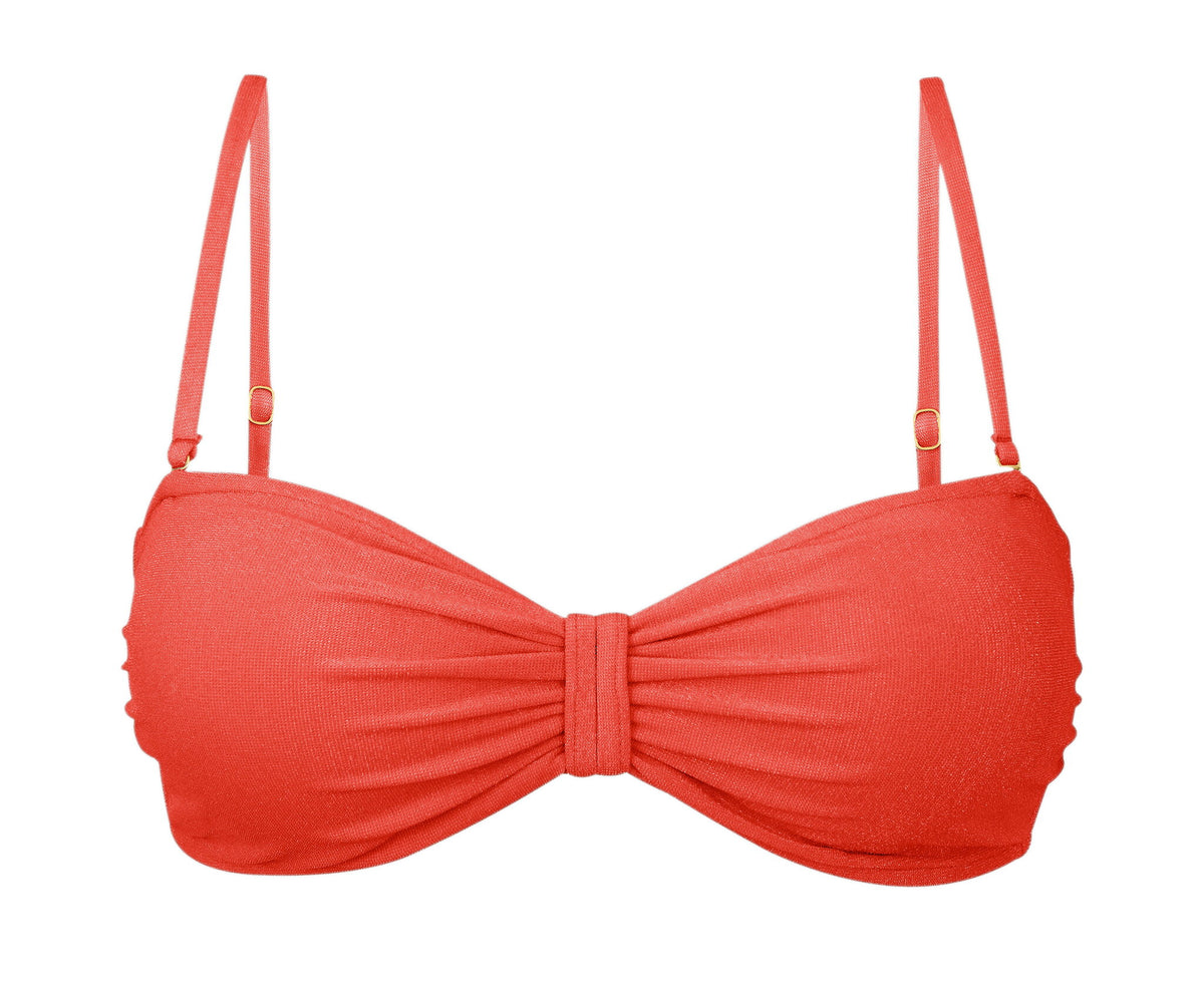 Product Front: Rio De Sol Bikini Tops Top Malibu-Chili Bandeau-Duo